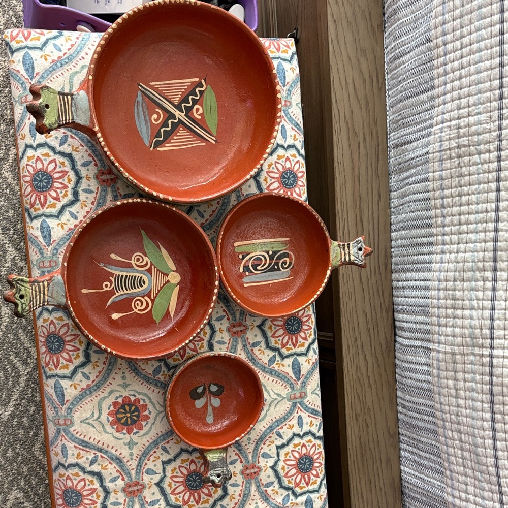 Handcrafted Terracotta Bowls Set
